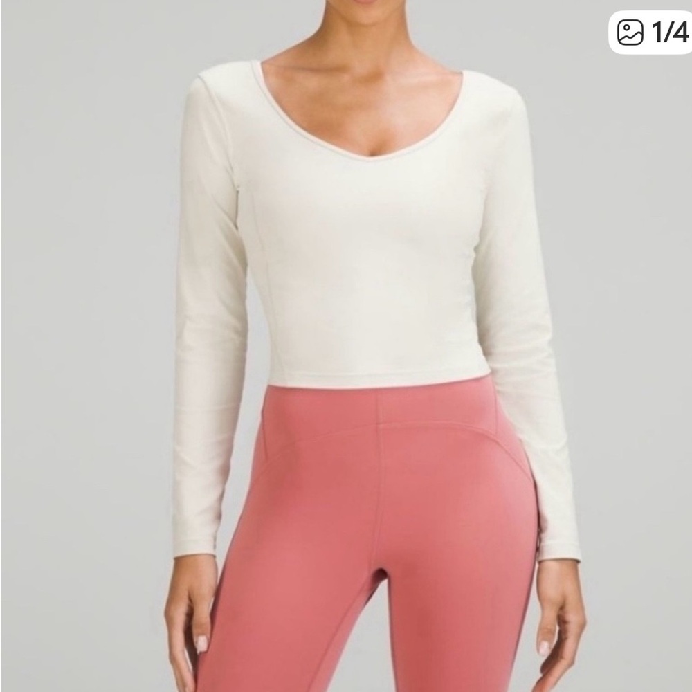 Lululemon Athletica Align white Long Sleeve Top